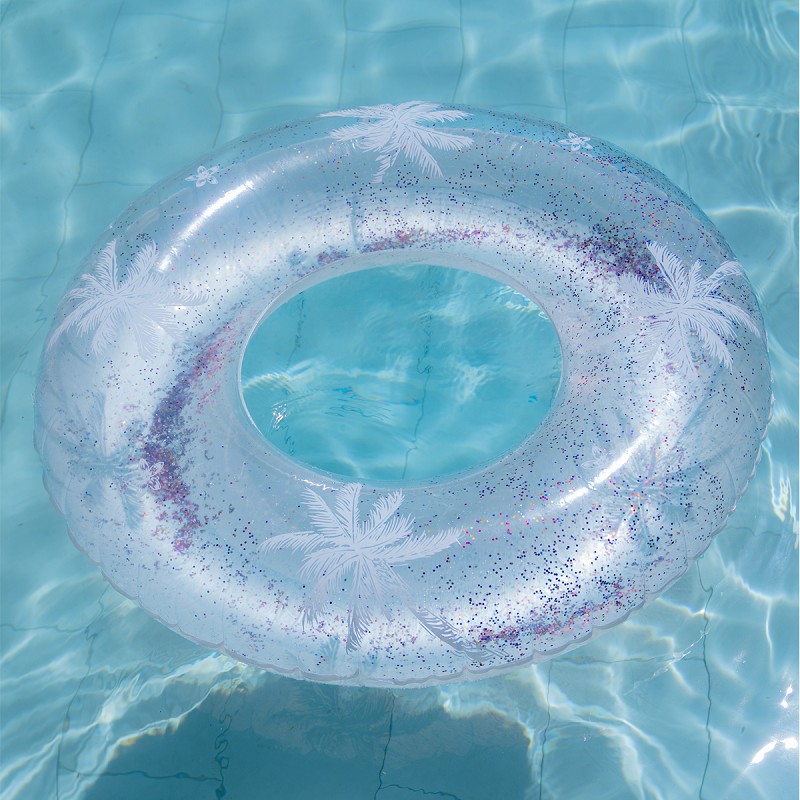 Flotador Hinchable Rueda Flores 119 cm.