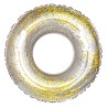 Flotador Hinchable Circular con Purpurina y Asas Gris 76 cm.