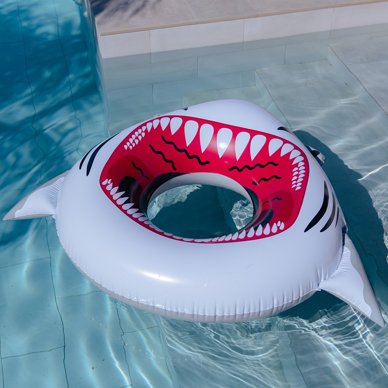 Flotador Hinchable Tiburón Rueda 177x127 cm.