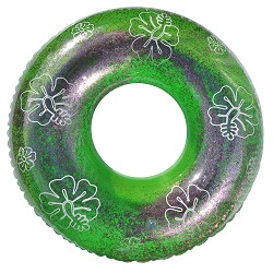 Flotador Hinchable Rueda Flores 119 cm.